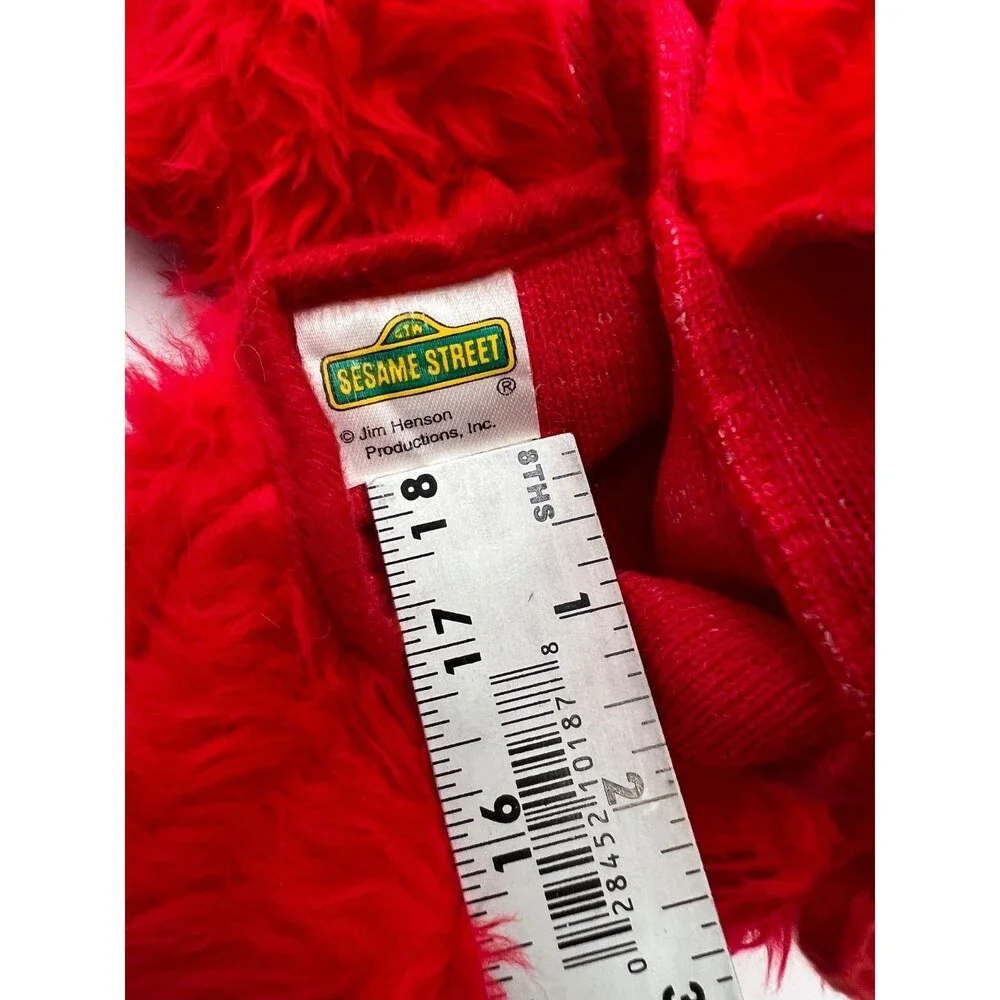 ELMO Sesame Street Comfy Soft REDFur Toddler 12 Month Halloween Costume slippers